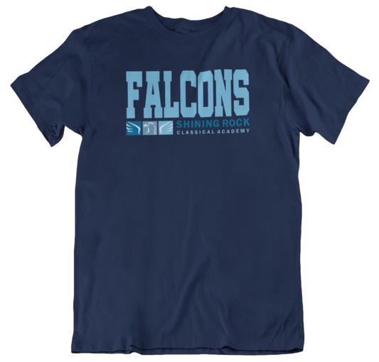 Falcons T Shirt - Shining Rock Classical Academy Spirit Wear