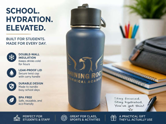 32 oz Water Bottle Laser Engraved Customizable with Name